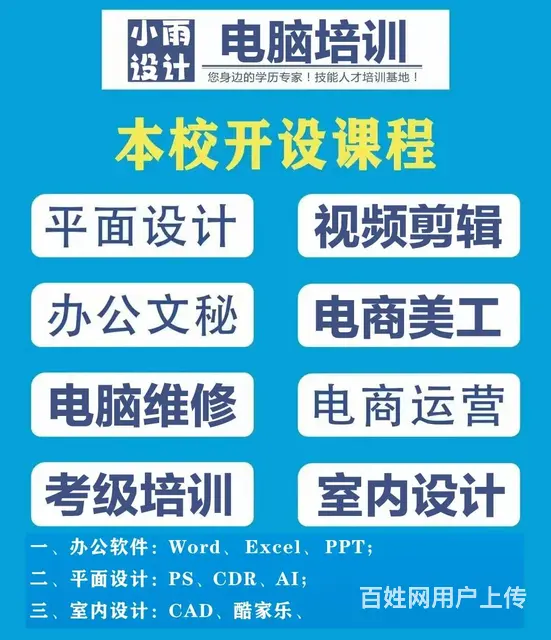开封平面设计培训,ps美工培训,广告设计培训开封的图片