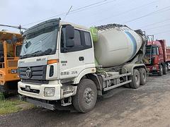 出售国五 二手欧曼搅拌车 大14方375马力后八轮