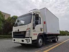 4.2米重汽豪沃蓝牌冷藏车 食品保鲜冷链运输车价格