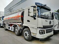 陕汽轩德24.6方铝合金运油车 大型油罐车 油品运