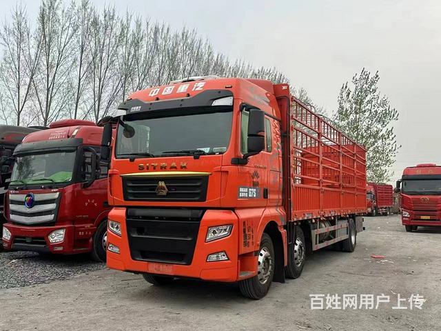 出售国六23年7月汕德卡前四后四高栏货车350马力的图片