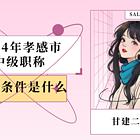 2024年孝感市中级职称评审条件是什么