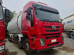 国五二手红岩杰狮 前四后八散装水泥罐车 390马力
