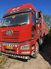 急卖20年8.2米解放J6P自卸车 全车原版车况