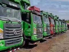 信阳20年大运G6前四后四自卸车 原车环保蓬