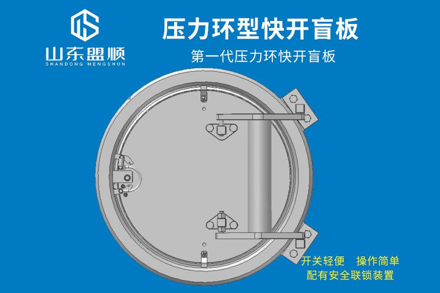 压力环式快开盲板卧式1