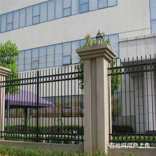 小区锌钢护栏 工厂学校外墙组装式围栏 - 图片 5