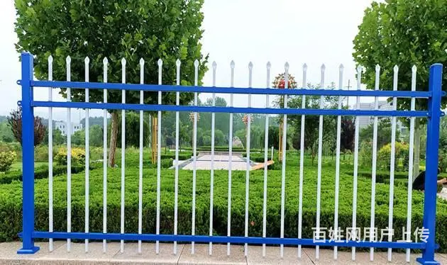 东莞厂家加工定制锌钢铁艺学校小区别墅工厂隔离栏杆 - 图片 2