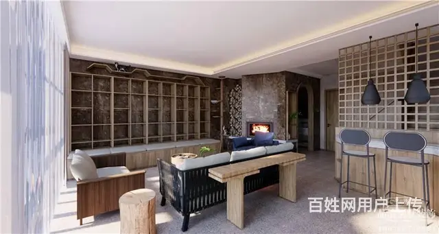 侘寂风|300m²别墅装修案例赏析 - 图片 6