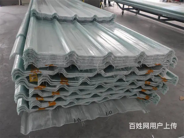 FRP隔热玻璃钢透明瓦大棚园林采光瓦工业厂房防腐透 - 图片