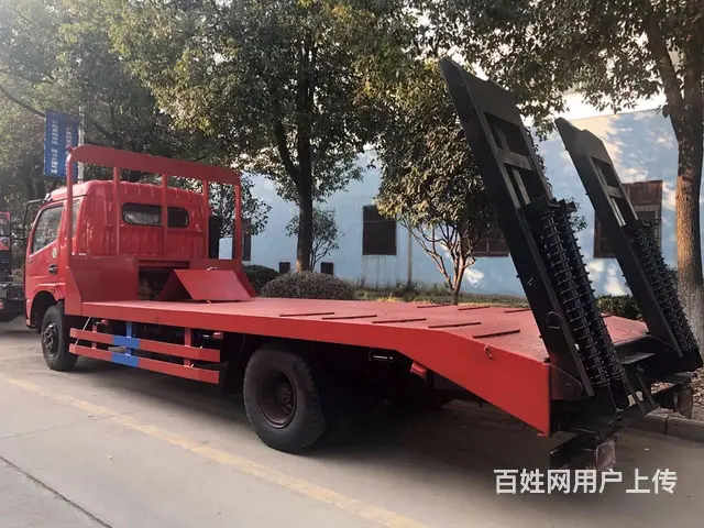 东风多利卡4米4轴距黄牌平板车拉120挖机现车出售 - 图片 9
