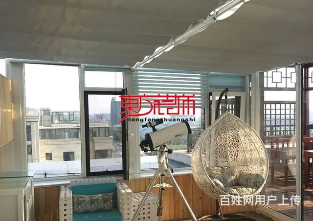 淄博遮阳棚遮雨棚阳光房电动遮阳帘智能窗帘一站式供应 - 图片 11