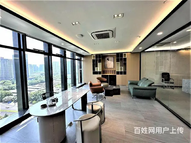 滨江明豪大厦 一线江景 UDC寰宇旁 豪华装修 办公接待 - 图片 11