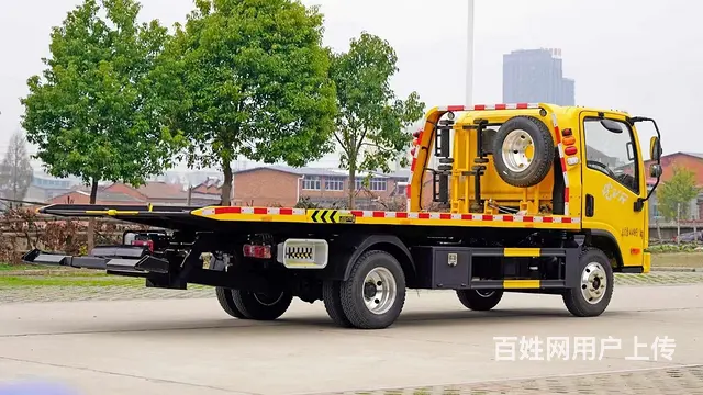 解放蓝牌新规一拖二清障车全柴132马力 - 图片 2