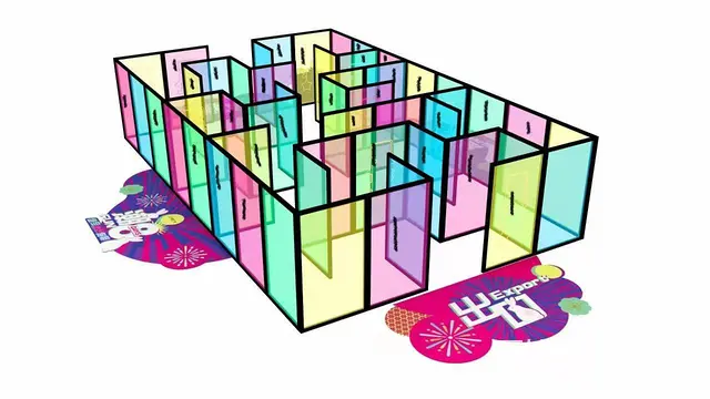 星空花园迷宫 暖场游乐设备 创意互动装置 厂家租售 - 图片 3