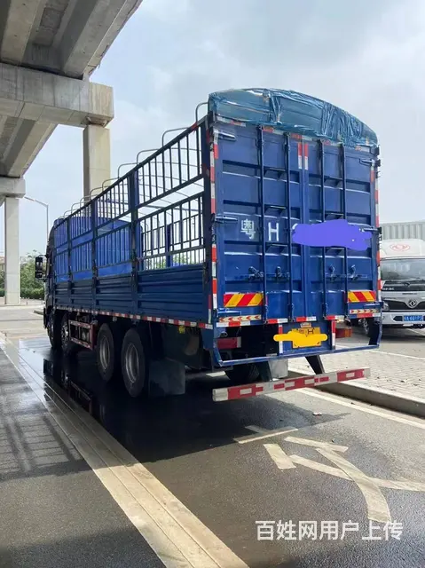 东风天龙准新车，前四后八高栏车 - 图片 4