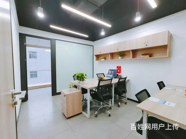 共享办公，独立8人间办公室出租，含家具家电，带上电脑就可办公 - 图片 1