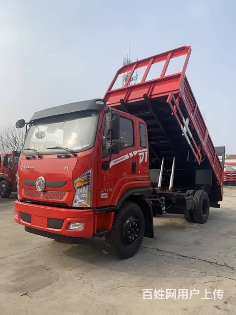 东风单桥挖机拖车10吨挖机拖车带栏板自卸车在哪里买 - 图片 3