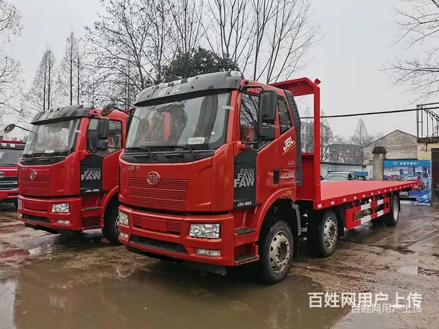 平顶山国六解放前四后四平板车150挖机神白平板车多少钱一台 - 图片 2