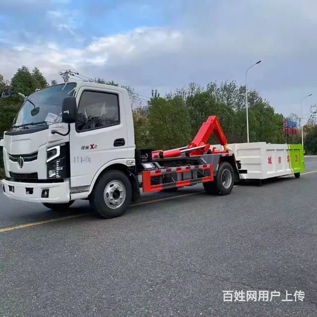 奥驰蓝牌二手勾臂垃圾车多少钱 - 图片 4