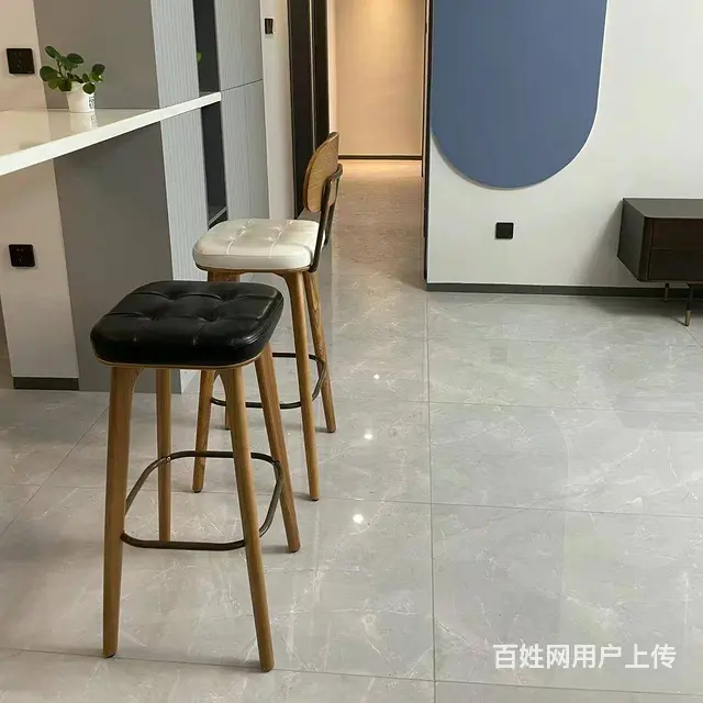 河南家具定制厂家餐饮家具定做高腿吧台椅时尚吧台椅 - 图片 5