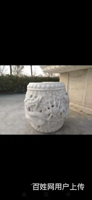 汉白玉石桌 - 图片 1