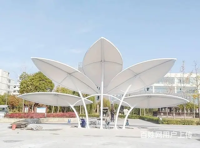 景观膜结构,景观膜结构雨棚定制搭建找越宏,厂家供应 - 图片 3