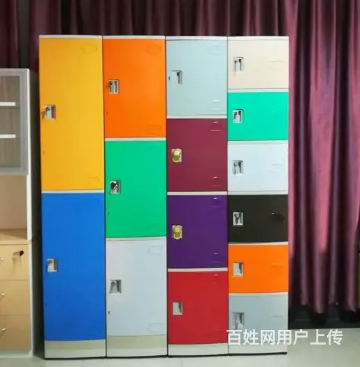 健身房桑拿洗浴中心浴池塑料更衣柜员工柜带锁储物柜寄 - 图片 4