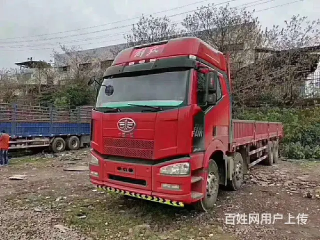 16年解放前四后八平板车375马力价格优惠 - 图片 1