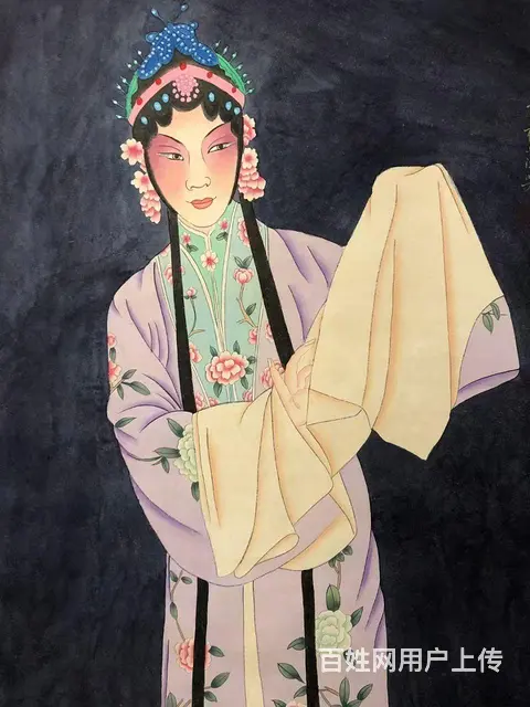旧藏  【京剧名伶】   总尺寸高x宽：217cm - 图片 4