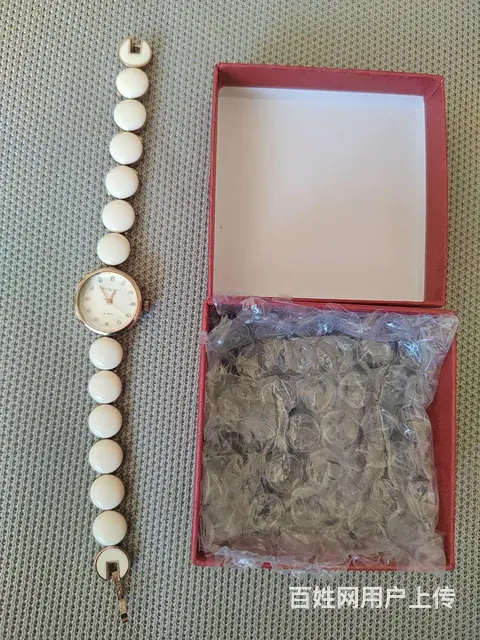 新款！女王超薄金色手表，双色表链石英腕表 - 图片 5
