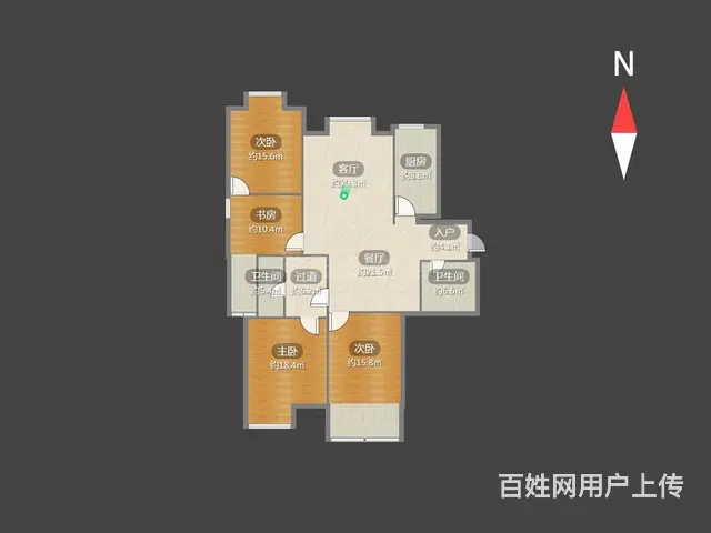 新出博小+北郊学.区空置！怡康花园中上楼层采光无遮 - 图片 4