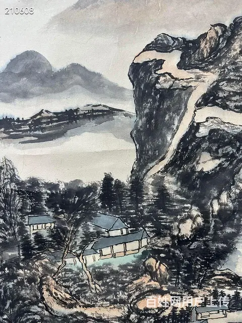 林散之 作品名称：山水风光 画心尺寸：43.5*9 - 图片 5