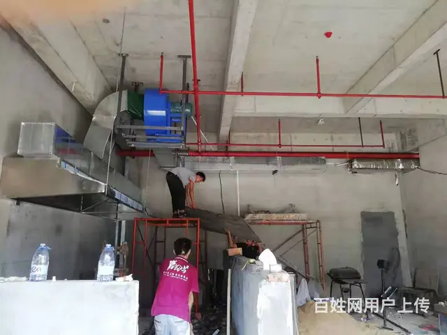 斗门排油烟系统油烟管道制作烧烤排烟排油烟设备安装 - 图片 1