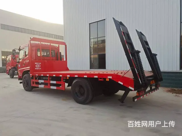 黄牌国六东风单桥15吨挖机平板拖车 拖板车 可分期 - 图片 7