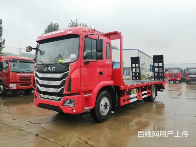 潜江江淮挖机平板拖车拉180挖机厂家直销好上户 - 图片 3