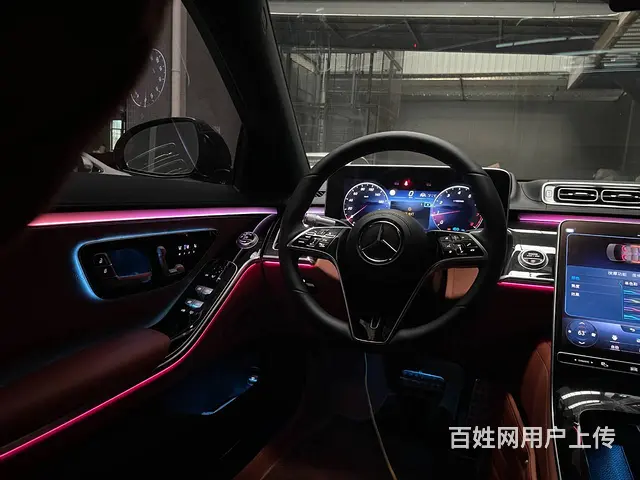 美规奔驰S500升级主动式氛围灯，提升车内氛围 - 图片 4