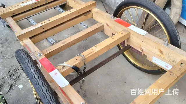 双轮车木质车架出售，适合摆地摊、拉重物等赚创业 - 图片 7