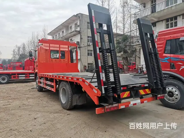 江淮前四后八平板车 JAC四桥挖机拖车 格尔发平板 - 图片 3