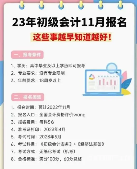2022年初级会计师什么时候报名？ - 图片