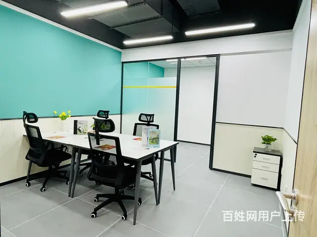 送免租期1个月，12人办公室人均367每月，包含物业网络家私 - 图片 4