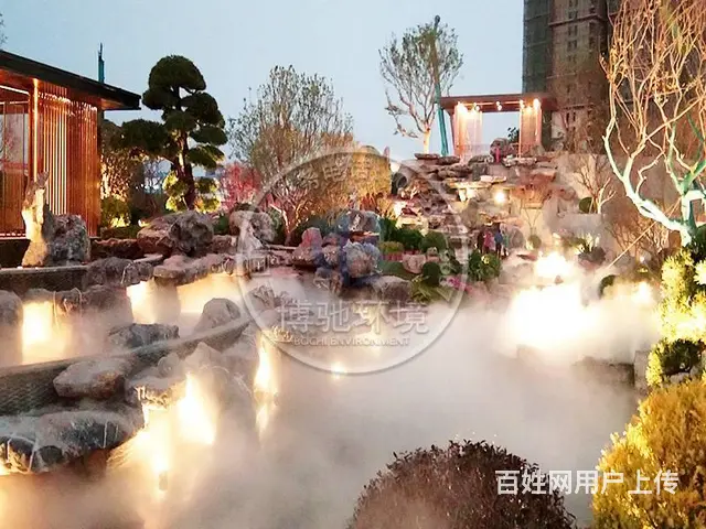 售楼部喷雾造景/喷雾专家经验丰富/博驰免费设计 - 图片 1