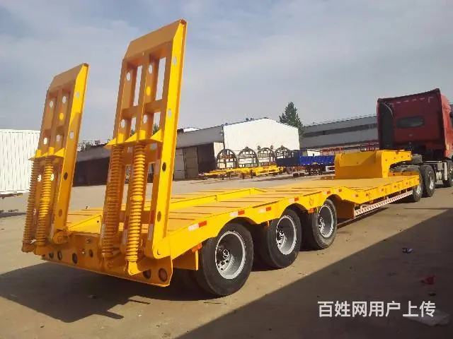 订做13米3桥挖掘机运输车 包拉60吨 - 图片 6