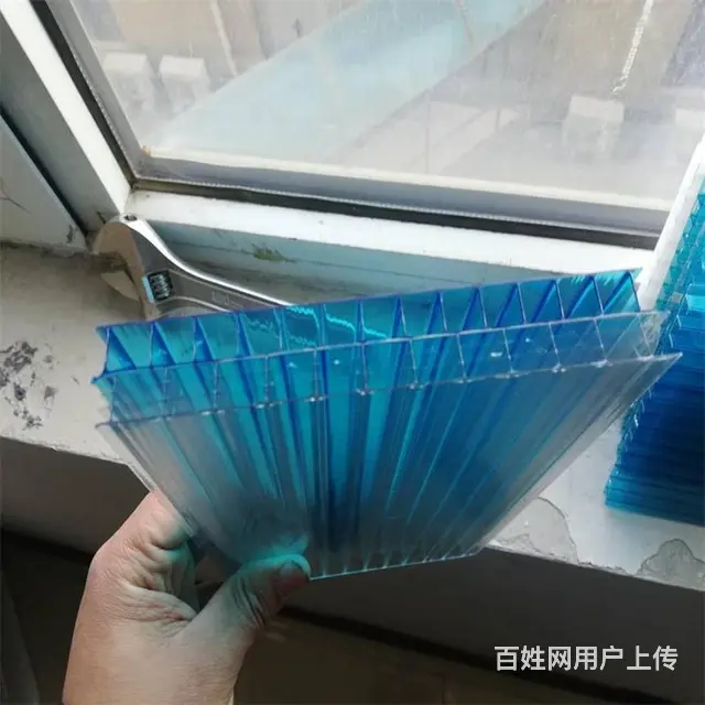 临沂沂南湖蓝pc阳光板沂南蓝色阳光板雨棚 - 图片 5