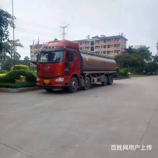 广西贺州户二手前四后六20吨铝合金油罐车 - 图片 1