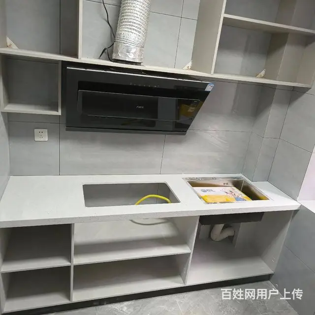 橱柜灶台定制，石材橱柜定做，长沙上门定做橱柜 - 图片 1