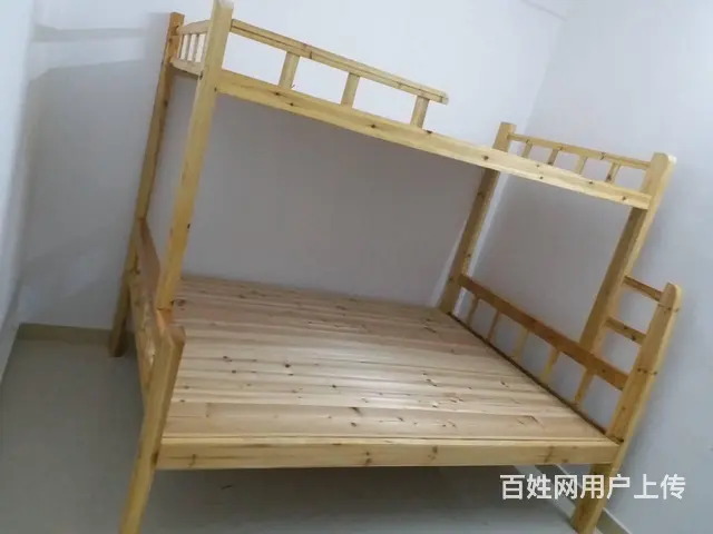 简易实木床 单双人床 公司工厂宿舍上下床 - 图片 6