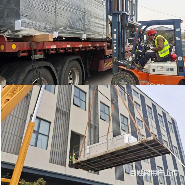 徐州市贾汪区工业园叉车租赁，折臂吊，叉车吊租赁公司 - 图片 1