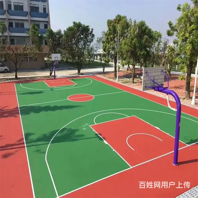 球场弹性地面施工 泰安财通地坪公司 - 图片 5