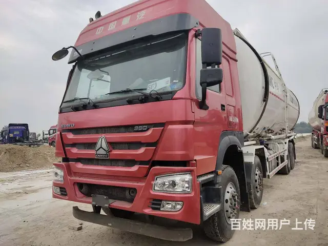 出售二手豪沃散装水泥罐车 国五380马力前四后八 - 图片 2